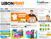 Tablet Screenshot of lebonprint.com